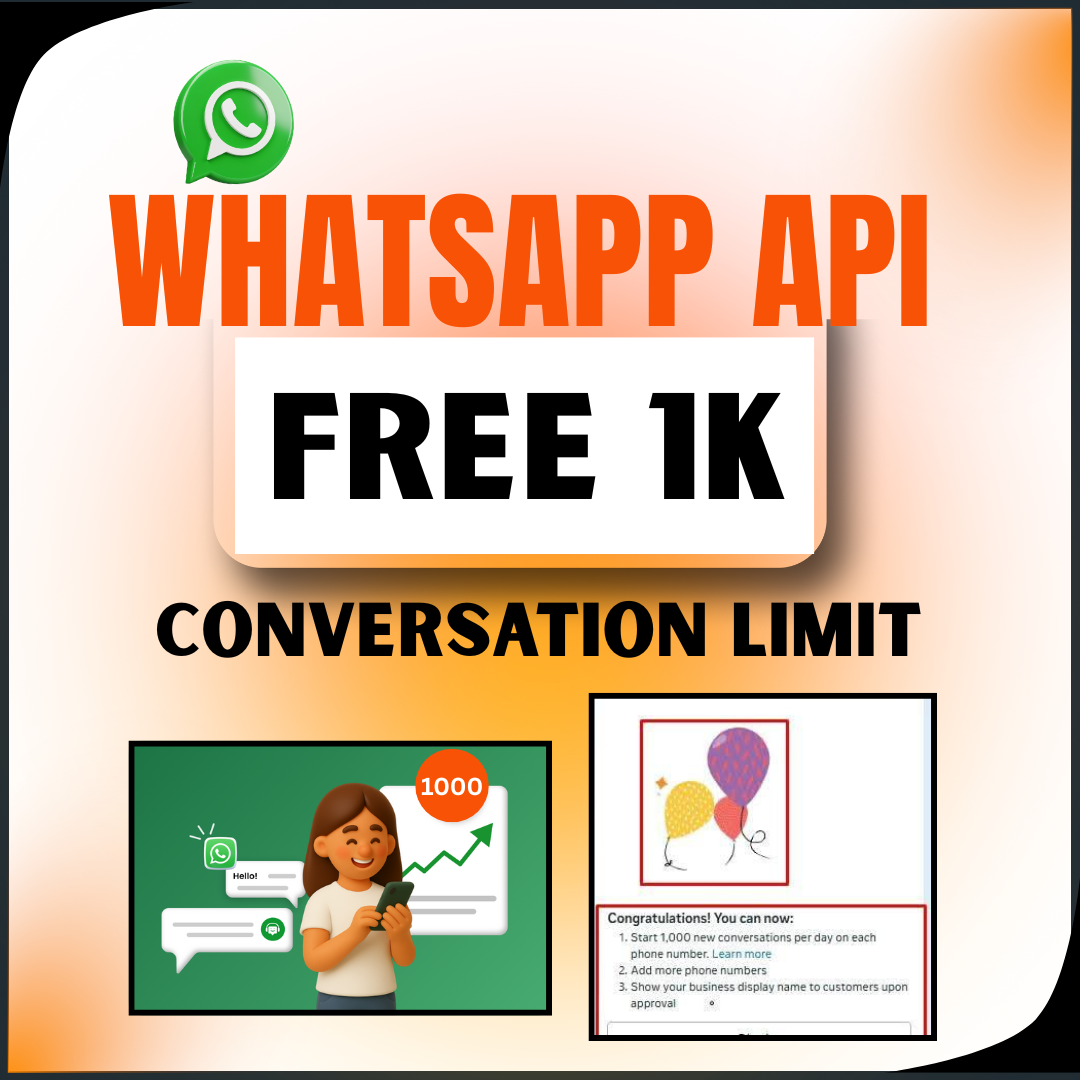WhatsApp Business API – Free 1K Conversation Limit